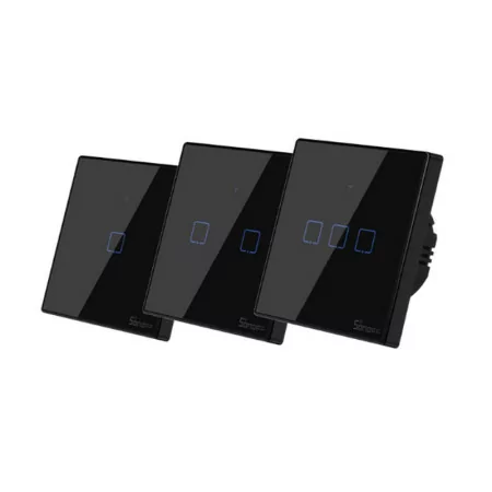 Interruptor Inteligente Wi-Fi Sonoff - T3EU1C-TX - 1 Zona Touch - Preto