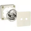 Tomada de Antena TV Parede - Conectores IEC 5-1000Mhz 75Ohm