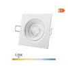 Downlight LED Quadrado de Embutir 5W - 3200K - Luz Quente - Blanco