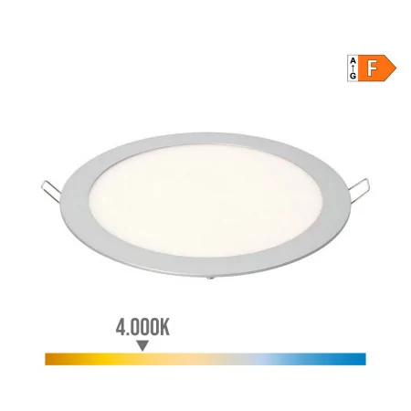 Downlight LED de Embutir Redondo 20W - 4000K - 1500Lm - Luz Dia