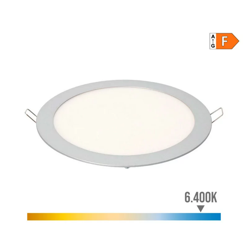 Downlight LED de Embutir Redondo 20W - 6400K - 1500Lm - Luz Fria