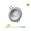 Downlight LED Redondo de Embutir 5W - 3200K - Luz Quente - Gris