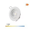 Downlight LED Redondo de Embutir 5W - 3200K - Luz Quente - Blanco
