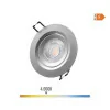 Downlight LED Redondo de Embutir 5W - 4000K - Luz Dia - Gris