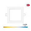 Mini Downlight LED Quadrado 6W - 6400k Luz Fria - Branco