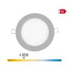 Mini Downlight LED Redondo 6W - 4000K - Luz Dia - Gris