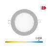Mini Downlight LED Redondo 6W - 6400K - Luz Fria - Gris