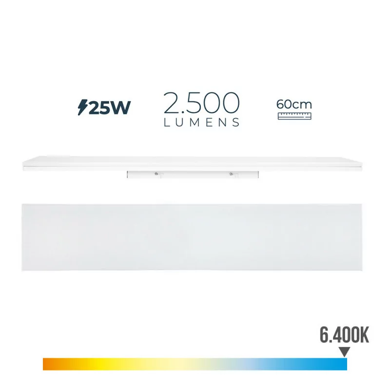 Armadura LED 25W - 6400K - 2500Lm - Luz Fria