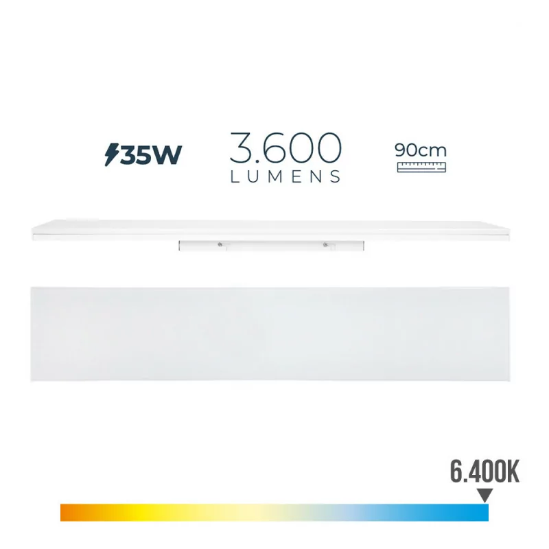 Armadura LED 35W - 6400K - 3600Lm - Luz Fria