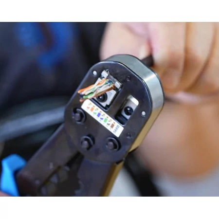 Professional Crimping and Cutting Pliers 6-1 - Modular RJ45/RJ11/RJ12 - Through Plug