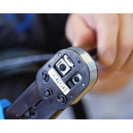Professional Crimping and Cutting Pliers 6-1 - Modular RJ45/RJ11/RJ12 - Through Plug