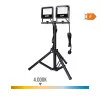 Projetor LED EDM - Com Tripé - 2x30W 2x2370lm 4000K Luz Dia