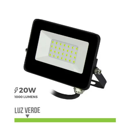 Projector LED EDM - 20W - 1000lm - Luz Verde