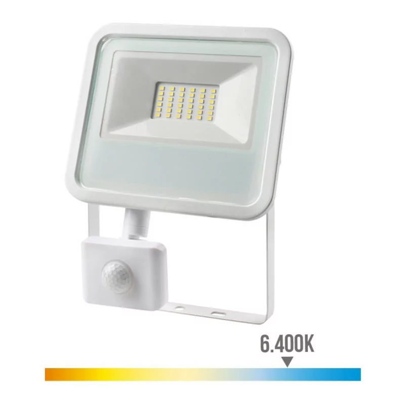 LED Projector with Presence Sensor EDM 30W - 2100lm - 6400K Cold Light - 70392