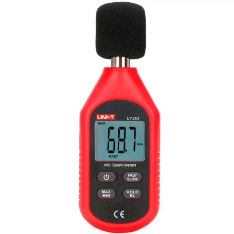 Medidor de nível sonoro - Captura ruído até 130 dB