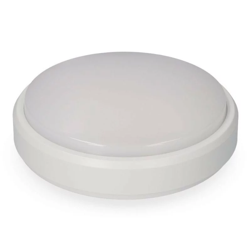 Aplique Redondo Exterior LED 18W - 1300Lm - IP54 - 4000k Luz Dia
