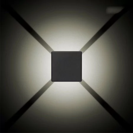Aplique Quadrado LED 6W - IP65 - 130Lm - 4000k Luz Dia