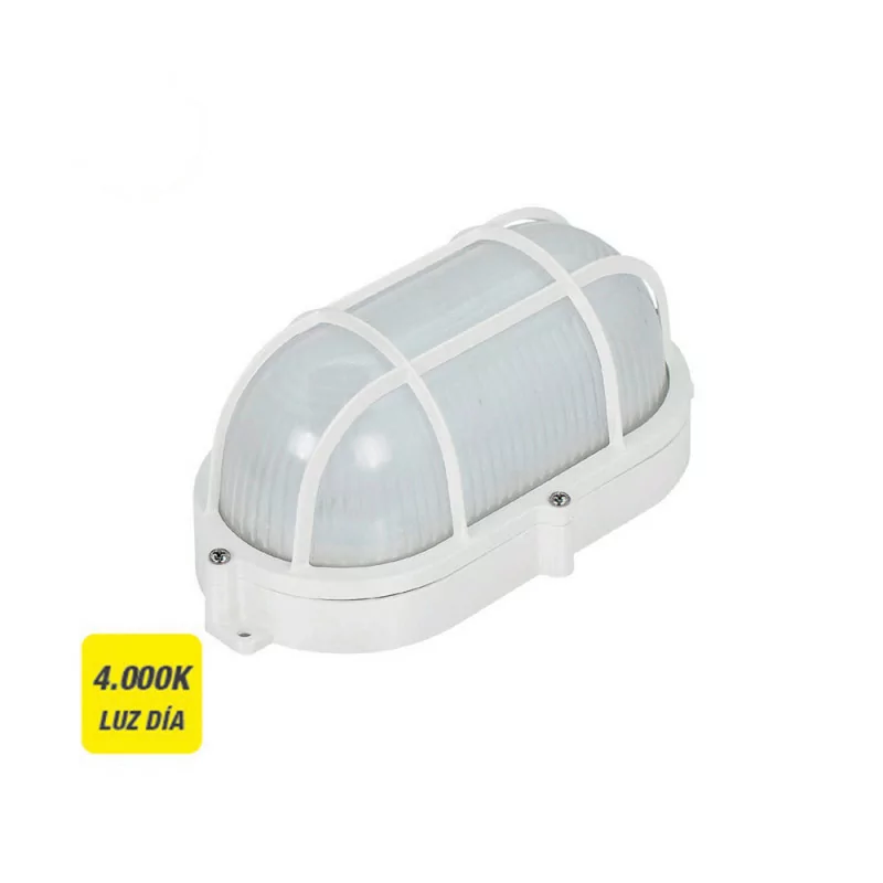 Lâmpada de Parede Oval Grade Externa LED 9W - 810Lm - IP65