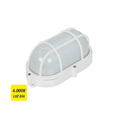 Lâmpada de Parede Oval Grade Externa LED 9W - 810Lm - IP65