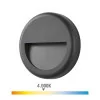 Aplique Redondo LED 6W - IP65 - 70Lm - 4000k Luz Dia