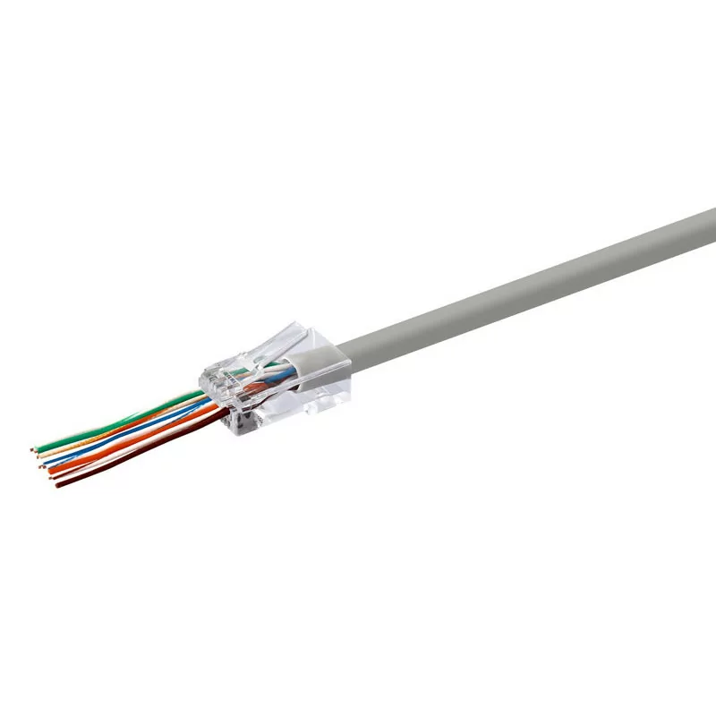 Fichas RJ45 Passantes UTP CAT6 (Pack 50) - Extremebox