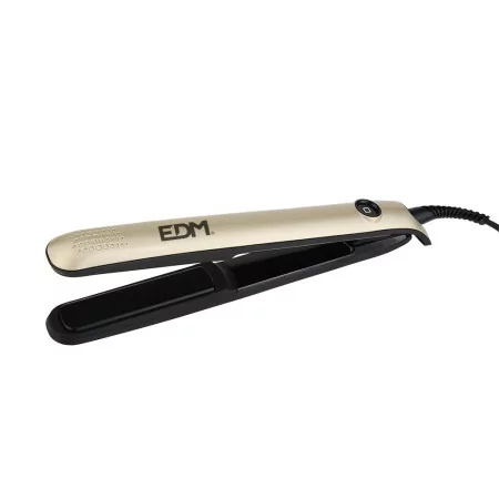 Alisador de Cabelo EDM Golden Black - Regulador 360º - 140-200ºC - 33W