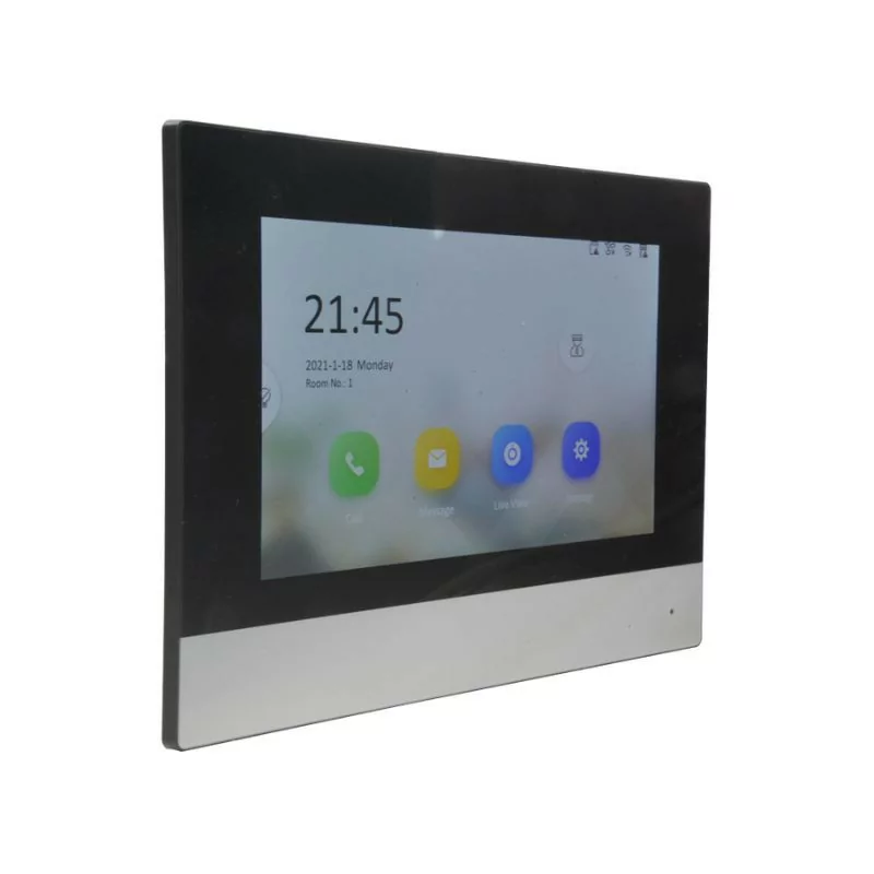 Monitor para Vídeo-Porteiro - 7 Pulgadas - Slot p/ Micro SD - SF-VIDISP01W-7WIP