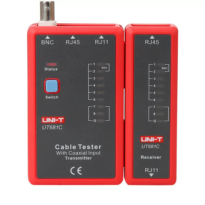 Testador de Cabos de Rede e Telefónicos (RJ45 / RJ11) - Uni-T - UT681L Testador de Cabos de Rede e Telefónicos (RJ45 / RJ11) - Uni-T - UT681L