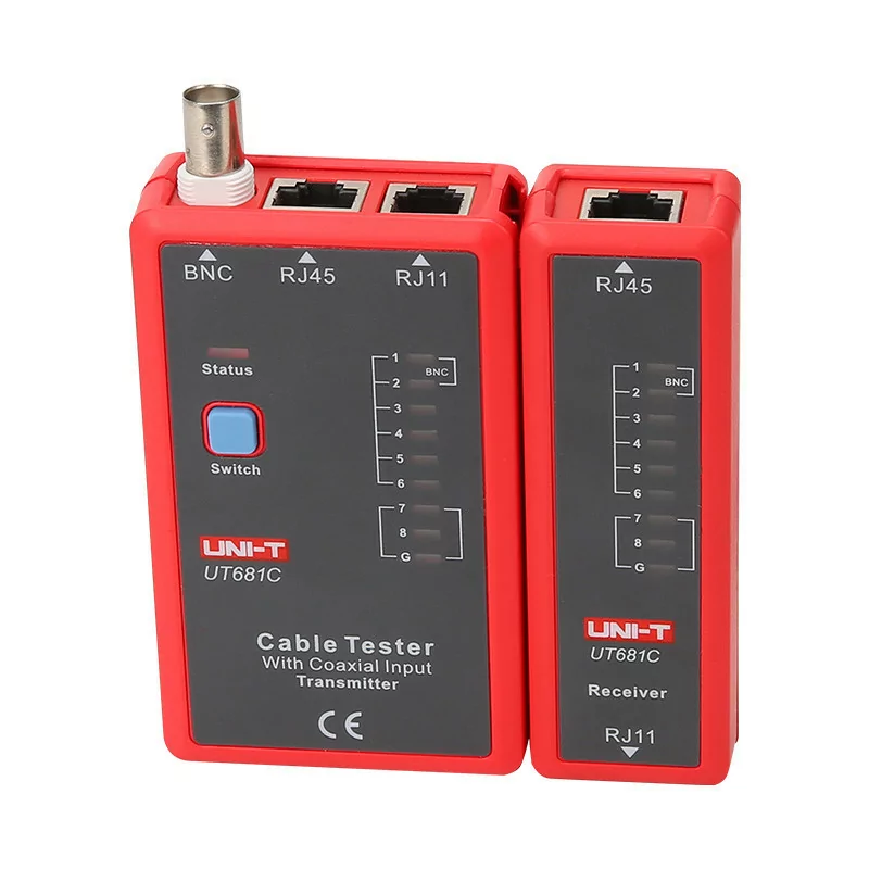 Testador de Cabos de Rede e Telefónicos (RJ45 / RJ11) - Uni-T - UT681L