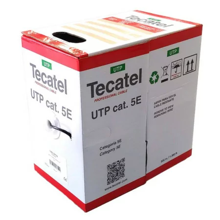 Bobine Cable UTP 305M - Cat 5E HDPE - Interior/Exterior CCA - Negro