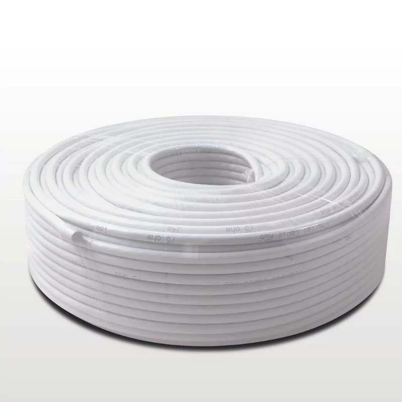 Cable Coaxial RG6 100M - Cobre Sólido - Tri-Shield