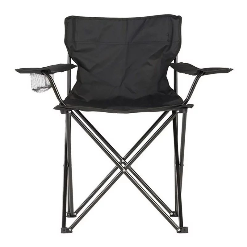 Folding Camping Chair - 80cmx83.5cmx51cm - Black Folding Camping Chair - 80cmx83.5cmx51cm - Black