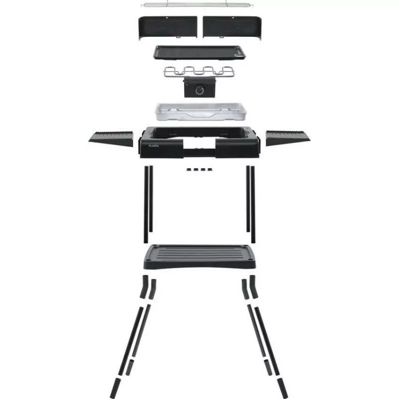 Grelhador Barbecue Flama - 2000W - 42x27cm - Preto