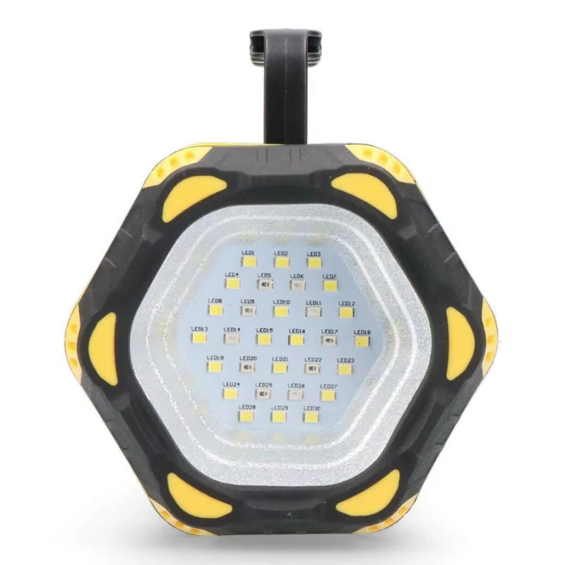 Lanterna de Mão EDM - Frontal 400lm - Lateral 200lm - 4800mAh - USB