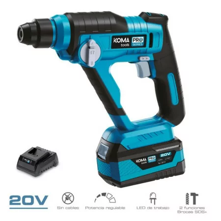 Taladro Koma Tools Pro Series - 20V - c/ Batería - Azul - 08373