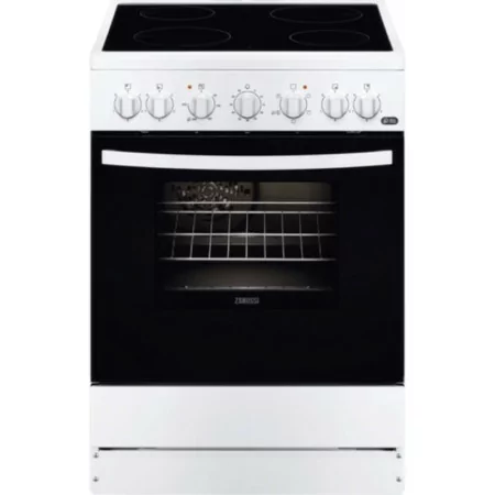 Cocina Vitrocerámica Zanussi - 4 Zonas - 56L - Blanco - ZCV65201WA