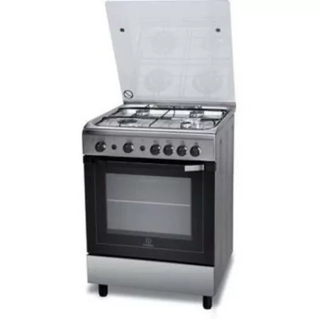 Cocina Monobloque Gas Natural Indesit - 4 Quemadores - 60cm - Inox - I6GG1F(X)/P
