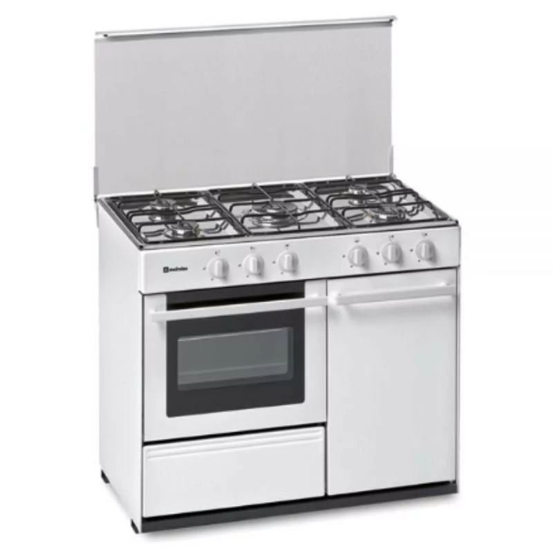 Meireles Gas Stove - 5 Burners - 55L - White - N 921 W Natural Meireles Gas Stove - 5 Burners - 55L - White - N 921 W Natural