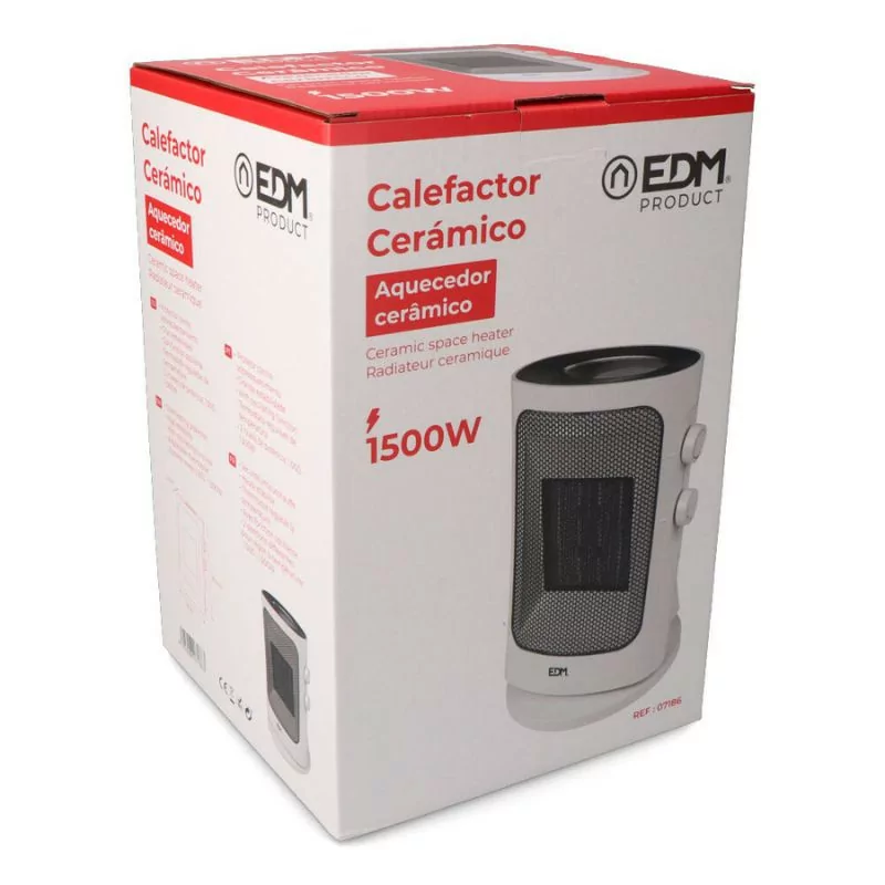 EDM Oscillating Vertical Heater - 1500W - Gray - 07186