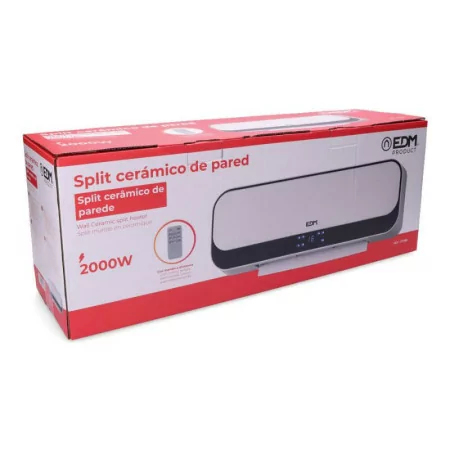 Aquecedor Split de Parede EDM - LED - 2000W - Branco - 07188