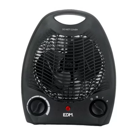 Calefactor de Mesa EDM - Vertical - 2000W 50Hz - Negro - 07220
