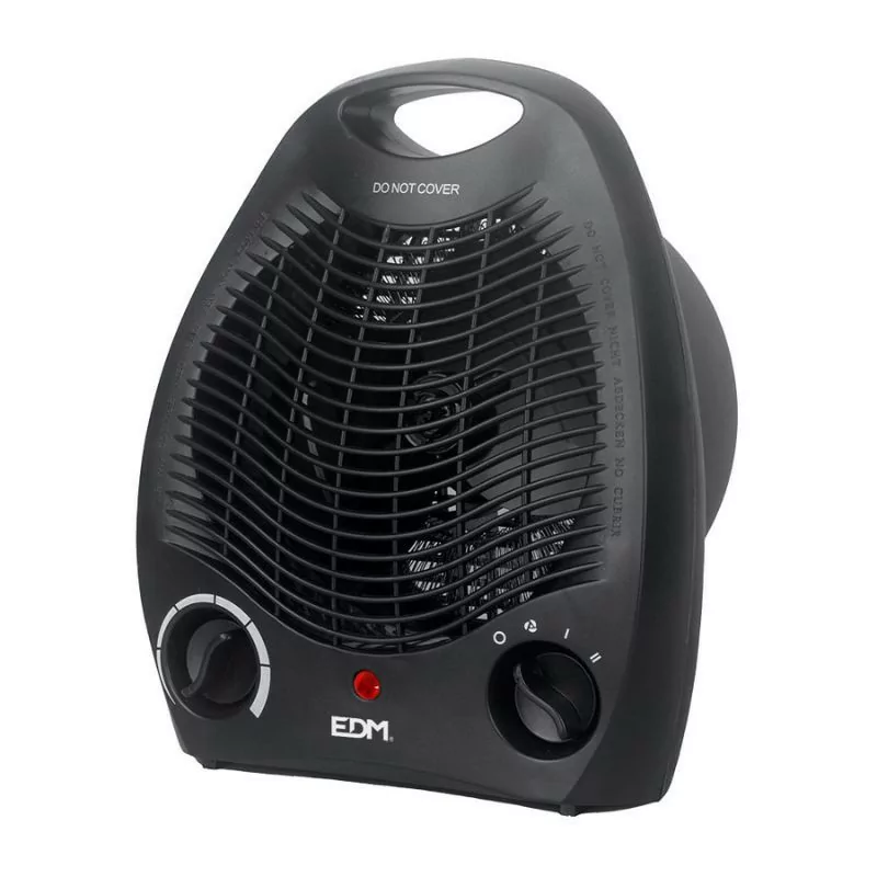Calefactor de Mesa EDM - Vertical - 2000W 50Hz - Negro - 07220