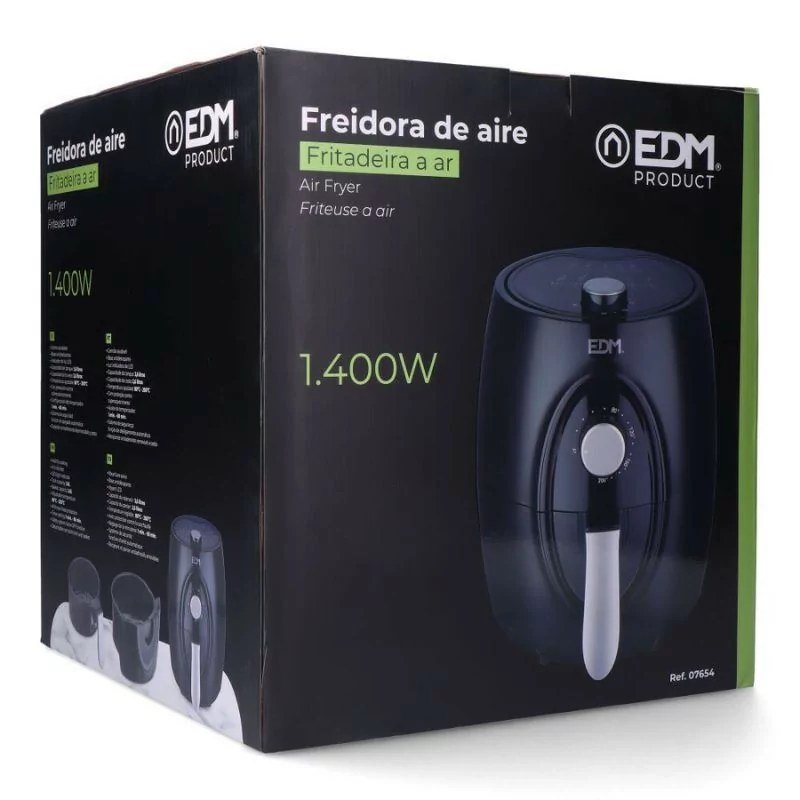 Air Fryer EDM 3,6L - Fritadeira de Ar com Cesto - 1400W