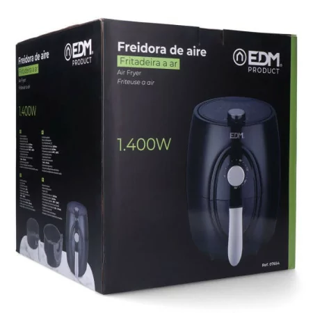 Air Fryer EDM 3,6L - Fritadeira de Ar com Cesto - 1400W