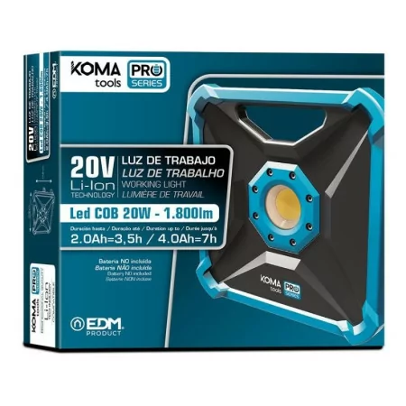 Foco Projetor LED Koma Tools Pro Series - 20W 1800 Lumens
