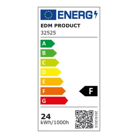 EDM LED EXTRA THIN Surface Wall Lamp - 24W 4000K - 37.5x37.5x7.1cm