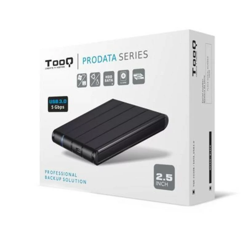 TooQ External Box - 2.5" SATA - USB3.0 - TQE-2530B