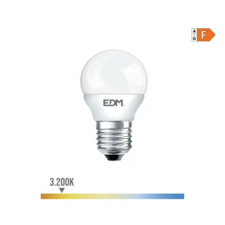 EDM LED Bulb - Spherical - E27 - 7W - 600LM - 3200K - Warm Light - Ø4.5x8.2cm - 98947