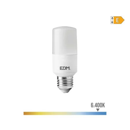 Bombilla LED EDM - Tubular - E27 - 10W - 1100LM - 6400K - Luz Fria - Ø4x10,7cm - 98841