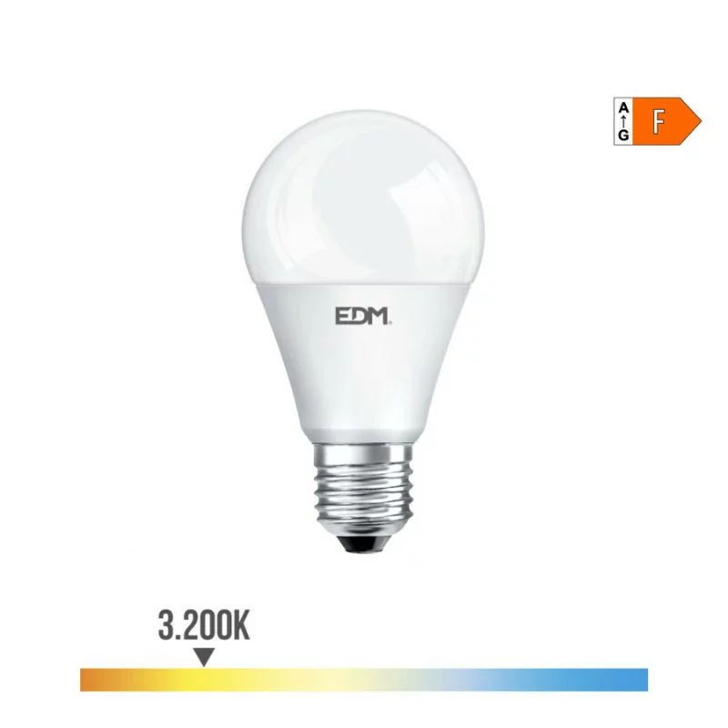 Bombilla LED EDM - Standard - E27 - 20W - 2050LM - 3200K - Luz Quente - 6x12,5cm - 98709